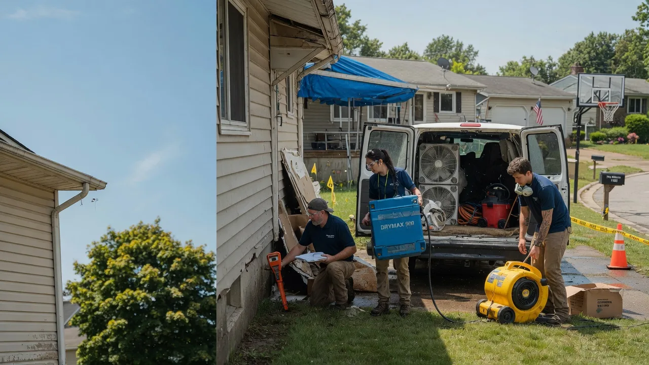 Ceiling Leak Cleanup in Kitts Hill, OH near me